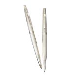 STERLING SILVER PENCIL AND PEN SET