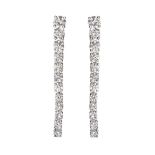 18CT WHITE GOLD DIAMOND EARRINGS