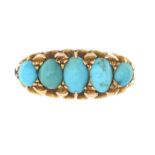 MID-CARAT GOLD TURQUOISE RING