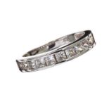 STERLING SILVER HALF-ETERNITY RING SET WITH CUBIC ZIRCO20NIA