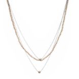 STERLING SILVER PEARL NECKLACE