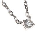 18CT WHITE GOLD DIAMOND NECKLACE