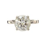 14CT WHITE GOLD DIAMOND SOLITAIRE RING