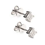 18CT WHITE GOLD DIAMOND EARRINGS