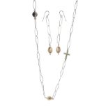 STERLING SILVER FRESHWATER PEARL SET