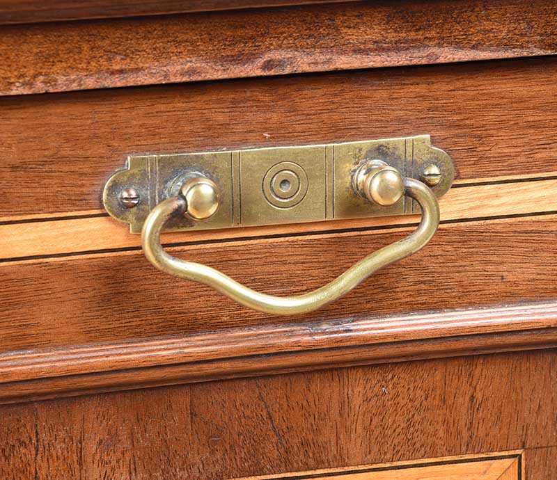 EDWARDIAN INLAID MAHOGANY COAL CABINET - Image 3 of 7