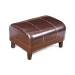 LEATHER FOOTSTOOL