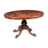 VICTORIAN WALNUT OVAL BREAKFAST TABLE