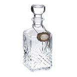 CUT GLASS WHISKEY DECANTER