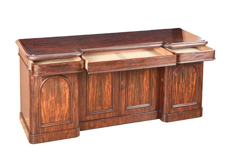 VICTORIAN MAHOGANY FOUR DOOR SIDEBOARD - Image 2 of 8