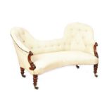 VICTORIAN CAMEO BACK SETTEE