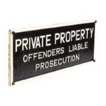 ANTIQUE CAST IRON SIGN