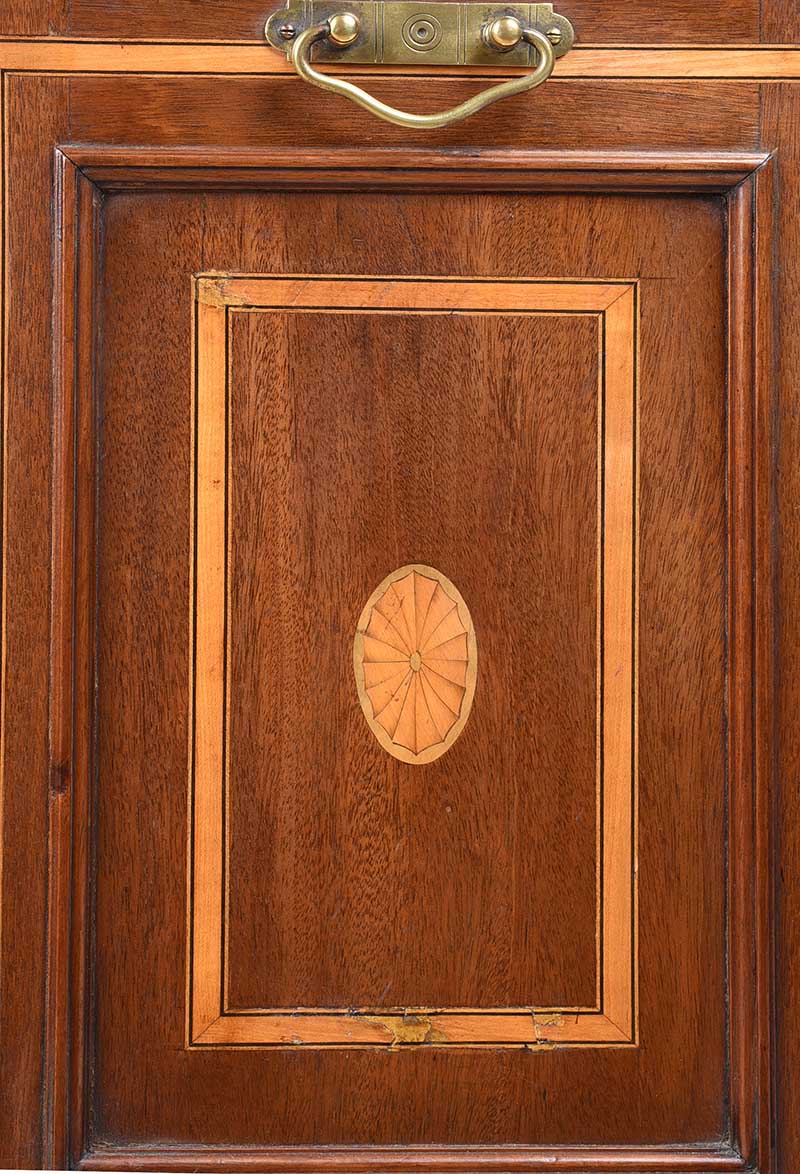 EDWARDIAN INLAID MAHOGANY COAL CABINET - Image 4 of 7