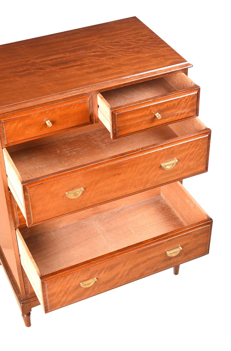 MAHOGANY CHEST OF DRAWERS - Image 3 of 5