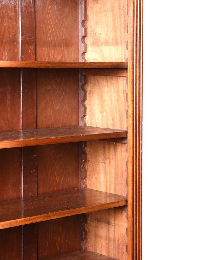 PAIR OF EDWARDIAN MAHOGANY OPEN BOOKCASES - Image 4 of 6