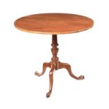 GEORGIAN MAHOGANY SNAP TOP SUPPER TABLE