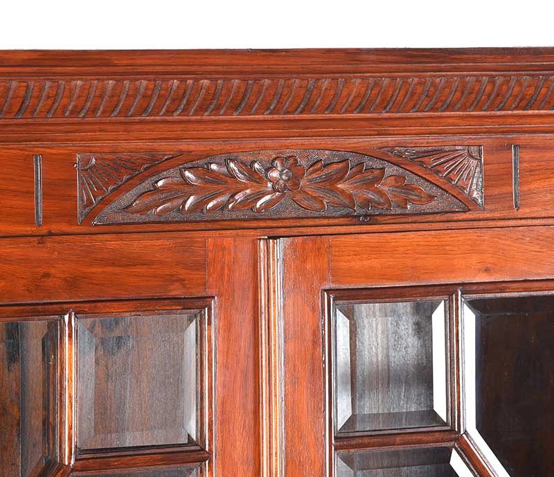 VICTORIAN MAHOGANY TWO DOOR BOOKCASE - Image 7 of 15