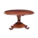 WILLIAM IV MAHOGANY BREAKFAST TABLE