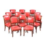 SET OF TWELVE VICTORIAN DINING ROOM CHAIRS