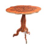 ANTIQUE INLAID ROSEWOOD LAMP TABLE
