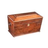 GEORGIAN ROSEWOOD JEWELLERY BOX