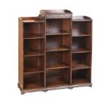 OAK OPEN BOOKCASE