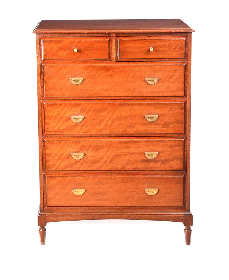 MAHOGANY CHEST OF DRAWERS - Image 4 of 5