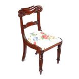 WILLIAM IV MAHOGANY SIDE CHAIR