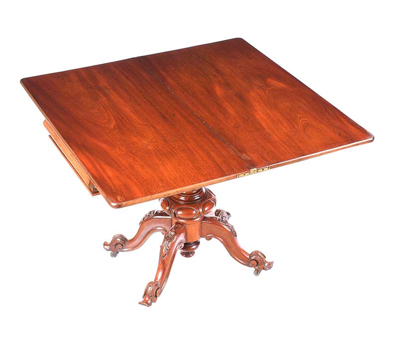 VICTORIAN TURN OVER LEAF TEA TABLE - Image 5 of 7