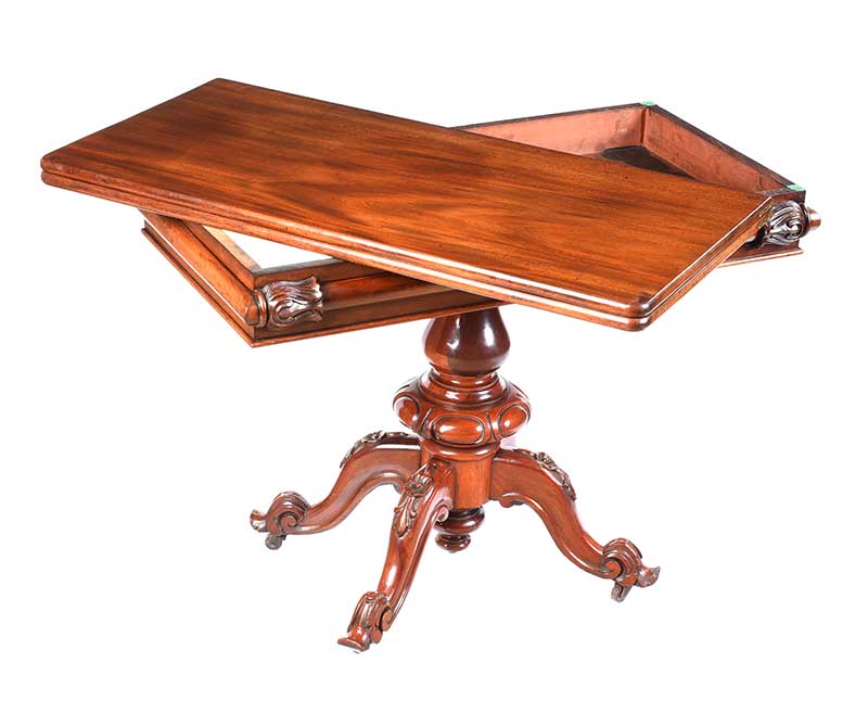 VICTORIAN TURN OVER LEAF TEA TABLE - Image 4 of 7