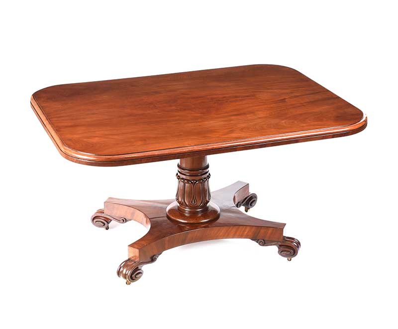 WILLIAM IV MAHOGANY BREAKFAST TABLE