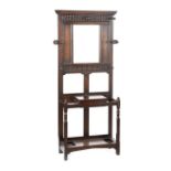 ANTIQUE OAK HALL STAND