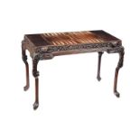 ANTIQUE CHINESE HARDWOOD GAMES TABLE