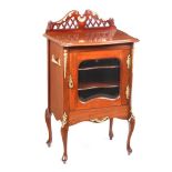 EDWARDIAN MAHOGANY MUSIC CABINET