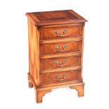 YEW WOOD CHEST OF DRAWERS