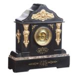 VICTORIAN SLATE MANTEL CLOCK