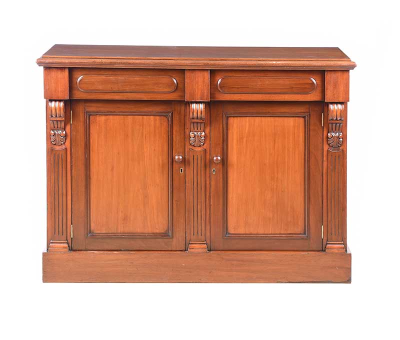 VICTORIAN MAHOGANY SIDE CABINET - Image 5 of 7