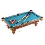 VICTORIAN STYLE MINIATURE SNOOKER TABLE