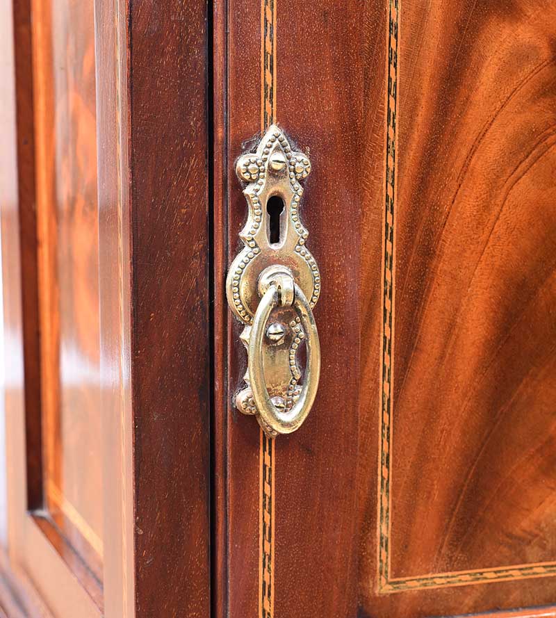 EDWARDIAN INLAID MAHOGANY REVOLVING BOOKCASE - Image 2 of 11