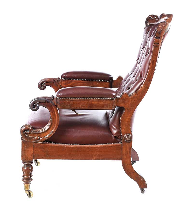 WILLIAM IV DAW'S LIBRARY CHAIR - Image 6 of 6