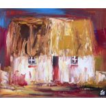 John Stewart - HARRY'S SHACK - Oil on Canvas - 10 x 12 inches - Signed in Monogram