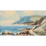 Rowland Hill, RUA - FAIRHEAD, BALLYCASTLE, COUNTY ANTRIM - Watercolour Drawing - 4 x 7 inches -