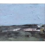 Colin Flack - SUMMER ACROSS THE BOG - Oil on Board - 13 x 16 inches - Signed