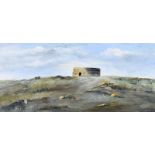 W.J. Page - GRIANAN OF AILEACH, DONEGAL - Oil on Board - 5 x 11 inches - Signed