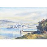 Robert Beattie - CHAINE MEMORIAL, LARNE - Watercolour Drawing - 9 x 13 inches - Signed