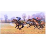 Peter Curling - POINT TO POINT - Limited Edition Coloured Print (370/500) - 16 x 32 inches - Signed