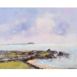 Jim Holmes - CARRICKABRAGHY CASTLE, NORTH DONEGAL - Oil on Canvas - 16 x 20 inches - Signed