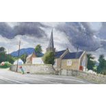 James Macintyre, RUA - AN AWFUL DAY, CAIRNCASTLE, COUNTY ANTRIM - Watercolour Drawing - 12 x 21