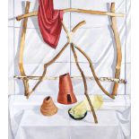 Irish School - TABLE TOP, STILL LIFE - Oil on Board - 36 x 32 inches - Unsigned