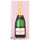 Spillane - MOET CHANDON CHAMPAGNE - Mixed Media - 24 x 12 inches - Signed